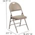 Flash Furniture Gray Vinyl/Gray Frame Metal Folding Chair (4-Pack)