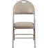 Flash Furniture Gray Vinyl/Gray Frame Metal Folding Chair (4-Pack)