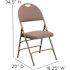 Flash Furniture Beige Fabric/Beige Frame Metal Folding Chair (4-Pack)