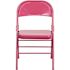Flash Furniture Shockingly Fuchsia Metal Folding Chair (4-Pack)