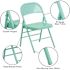 Flash Furniture Tantalizing Teal Metal Folding Chair (4-Pack)