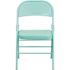 Flash Furniture Tantalizing Teal Metal Folding Chair (4-Pack)