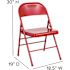 Flash Furniture Red Metal Folding Chair (4-Pack)