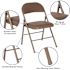 Flash Furniture Beige Metal Folding Chair (4-Pack)