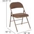 Flash Furniture Beige Metal Folding Chair (4-Pack)