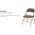 Flash Furniture Beige Metal Folding Chair (4-Pack)