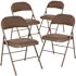 Flash Furniture Beige Metal Folding Chair (4-Pack)