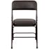 Flash Furniture Black Vinyl/Black Frame Metal Folding Chair (4-Pack)