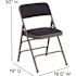 Navy Hercules Series Sheldon Metal Folding Chairs with Cushioned Seat, Fabric Upholstered Event Chairs (Set of 4)