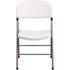 White Hercules Series Plastic Folding Event Chairs with Textured Seats, Lightweight Plastic Folding Chairs (Set of 6)