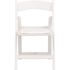 Carnegy Avenue White Vinyl Seat with Resin Frame Kids' Folding Chair (2-Pack)