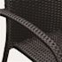 BALKENE HOME Morgan Stacking Resin Wicker Outdoor Dining Chair in Black (4-Pack)