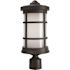 LiteCo Black Craftsman Style Outdoor Post Mount Fixture