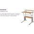 Flash Furniture 28 in. Rectangular Maple Computer Desks with Storage