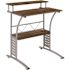 Flash Furniture 28 in. Rectangular Rustic Walnut Computer Desks with Storage