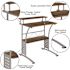 Flash Furniture 28 in. Rectangular Rustic Walnut Computer Desks with Storage