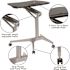 Carnegy Avenue 28.3 in. Rectangular Black/Silver Laptop Desks with Adjustable Height