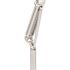Carnegy Avenue 28.3 in. Rectangular White/Silver Laptop Desks with Adjustable Height