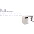 Carnegy Avenue 47.25 in. White Rectangular 3 -Drawer Computer Desk with Keyboard Tray