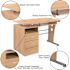 Carnegy Avenue 47.25 in. Maple Rectangular 3 -Drawer Computer Desk with Keyboard Tray