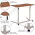 Carnegy Avenue 37.4 in. Rectangular Cherry/Silver Standing Desks with Adjustable Height