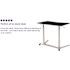 Carnegy Avenue 37.4 in. Rectangular Black/Silver Standing Desks with Adjustable Height