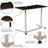 Carnegy Avenue 37.4 in. Rectangular Dark Wood Grain/Silver Standing Desks with Adjustable Height