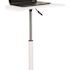 Carnegy Avenue 25.5 in. U-Shaped White/Silver Laptop Desks with Adjustable Height