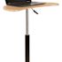 Carnegy Avenue 25.5 in. U-Shaped Maple/Black Laptop Desks with Adjustable Height
