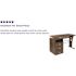 Carnegy Avenue 47.25 in. Rustic Walnut Rectangular 3 -Drawer Computer Desk with Keyboard Tray