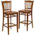 Carnegy Avenue 29.5 in. Cherry Wood Seat/Cherry Wood Frame Bar Stool (Set of 2)