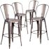 Carnegy Avenue 30.5 in. Clear Coated Bar Stool (Set of 4)
