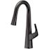 Gerber Vaughn Single-Handle Pull-Down Sprayer Kitchen Faucet with Snapback in Satin Black