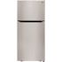 LG 30 in. W 20 cu. ft. Top Freezer Refrigerator w/ Multi-Air Flow and Reversible Door in Stainless Steel,ENERGY STAR