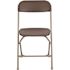 Carnegy Avenue Brown Metal Folding Chair (Set of 10)