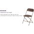 Carnegy Avenue Brown Metal Folding Chair (Set of 10)