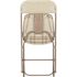 Carnegy Avenue Beige Metal Folding Chair (Set of 10)