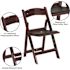 Carnegy Avenue Red Mahogany Resin Folding Chair (Set of 4)