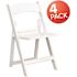 Carnegy Avenue White Resin Folding Chair (Set of 4)