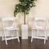 Carnegy Avenue White Resin Folding Chair (Set of 4)