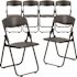 Carnegy Avenue Black Metal Folding Chair (Set of 6)