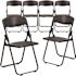 Carnegy Avenue Black Metal Folding Chair (Set of 6)