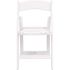 Carnegy Avenue Hercules White Resin 800 lb. Weight Capacity Lightweight Event Folding Chair (Set of 4)
