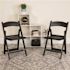 Carnegy Avenue Hercules Black Resin 800 lb. Weight Capacity Lightweight Event Folding Chair (Set of 4)