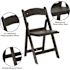 Carnegy Avenue Hercules Black Resin 800 lb. Weight Capacity Lightweight Event Folding Chair (Set of 4)