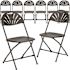 Carnegy Avenue Black Metal Folding Chair (Set of 8)