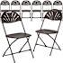 Carnegy Avenue Black Metal Folding Chair (Set of 8)