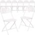 Carnegy Avenue White Metal Folding Chair (Set of 8)