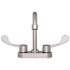 Gerber Commercial 2-Handle Bar Faucet with Gooseneck Spout and Wrist Blade Handles in Chrome
