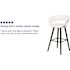 Carnegy Avenue 39 in. White Bar Stool (Set of 2)